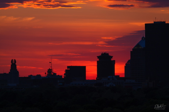 Sunset Over Rochester