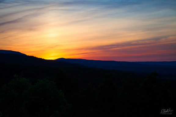 Sunset over Mount Hatden