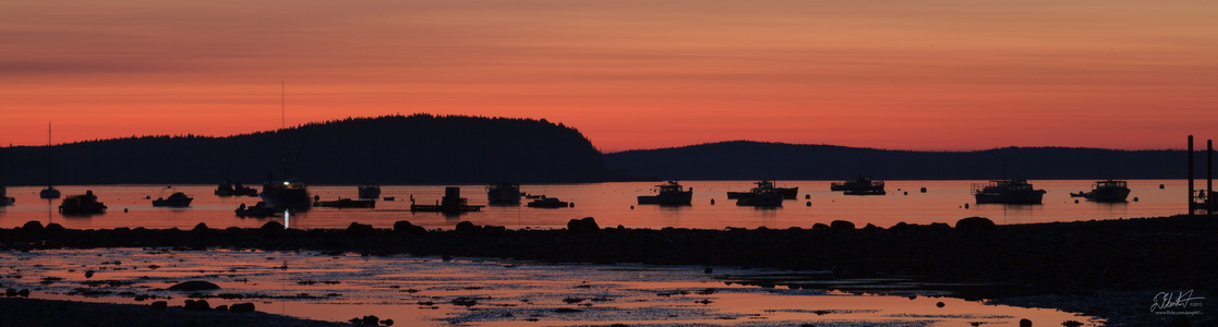 Sunrise over Bar Harbor