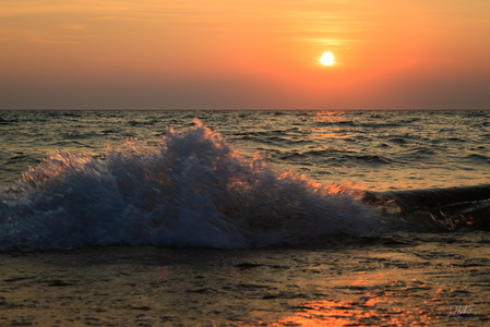 Waves at Sunset