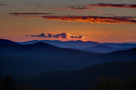 Sunset on Hadley Mountain