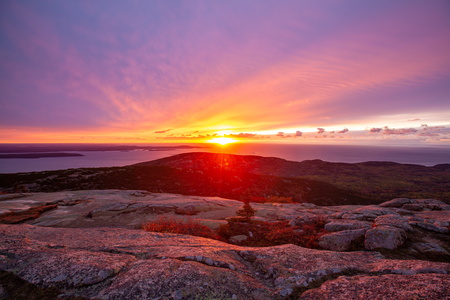 Sunrise on Cadillac Mountain