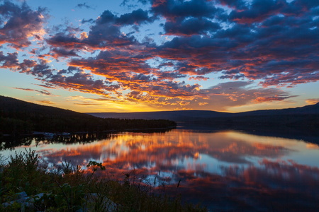 Sunrise O'er Saint Mary Lake