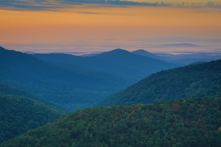 Sunset from Skyline Drive